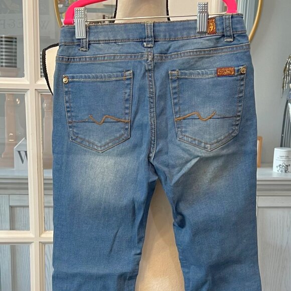 7 For all Mankind "The Skinny" Jeans Girls size 14 - Picture 5 of 7